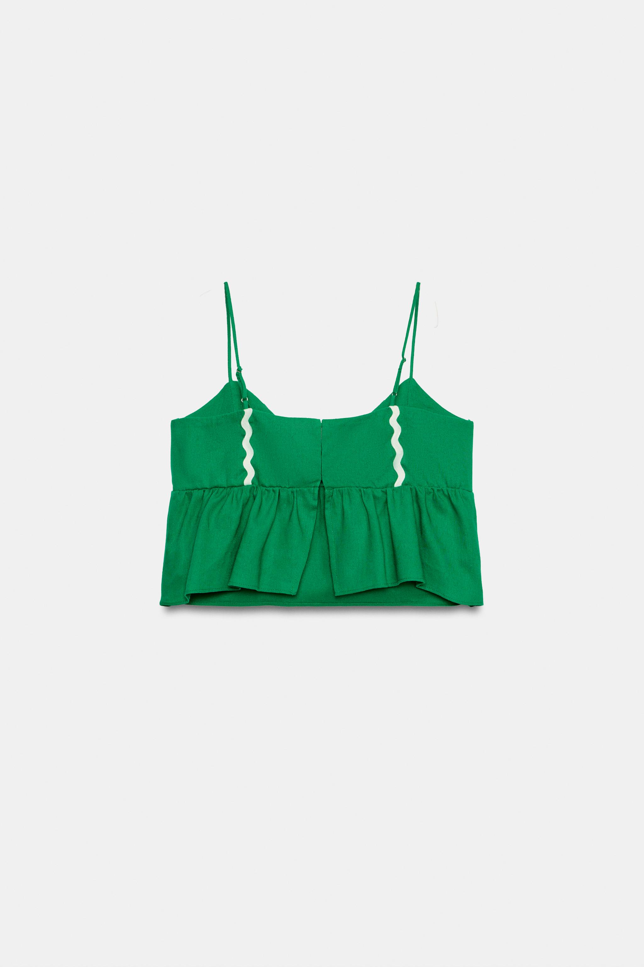 LINEN STRAP TOP